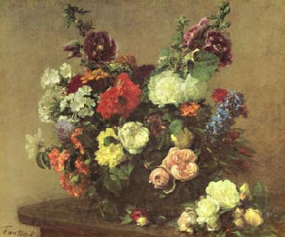 Henri Fantin-Latour Bouquet de Fleurs Diverses